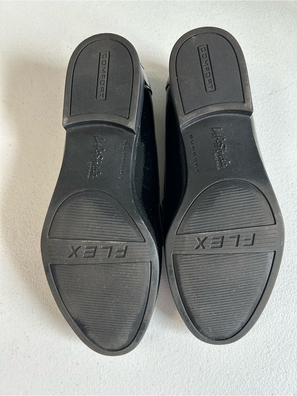 Madison Black Patent Loafers - Slip-On Women's Flats - Picture 3 of 5